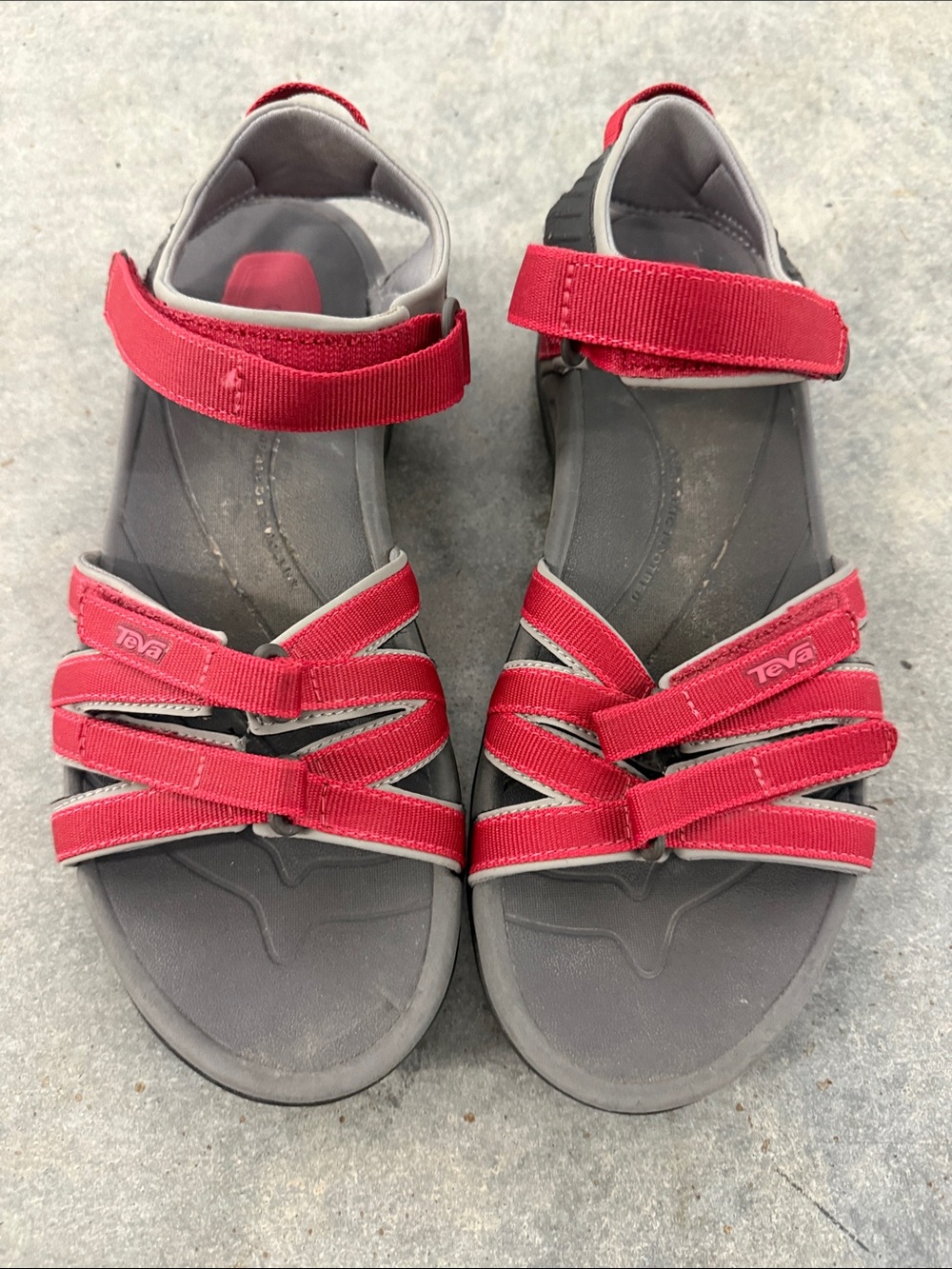 Teva Women's Red Multi-Strap Sport Sandals